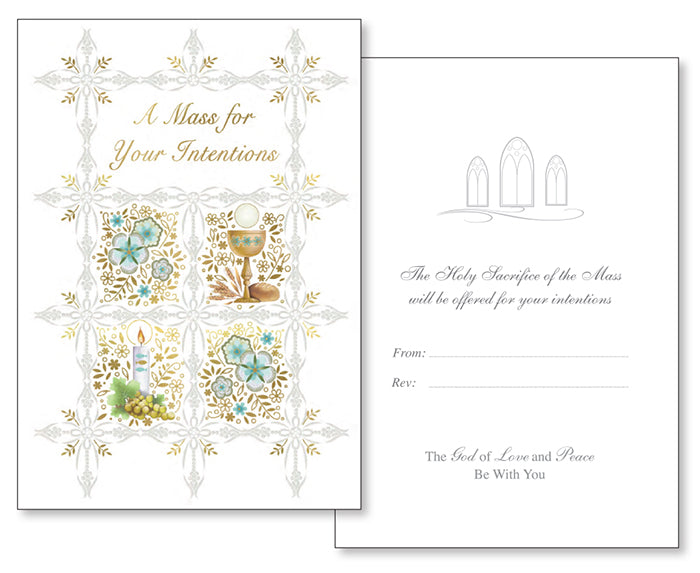 Mass Intention Catholic Cards