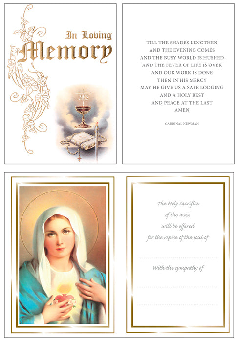 Rest in Peace Catholic Cards