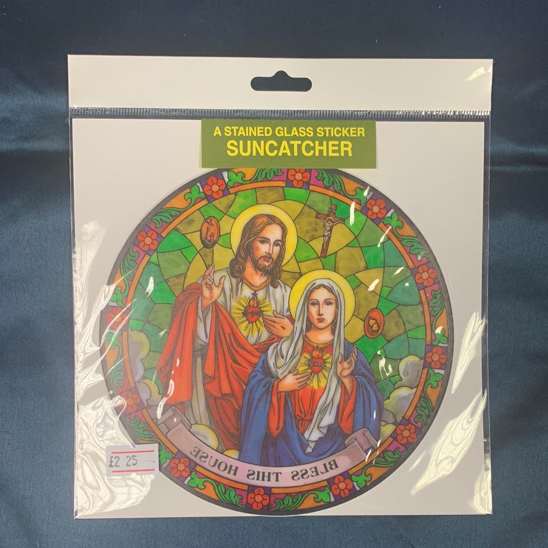 Suncatcher sticker jesus mary
