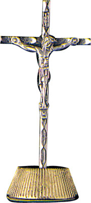 Crucifix statue stand