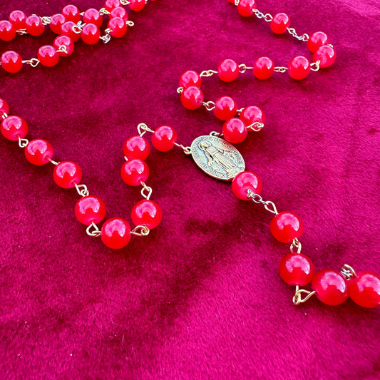 red rosary beads online
