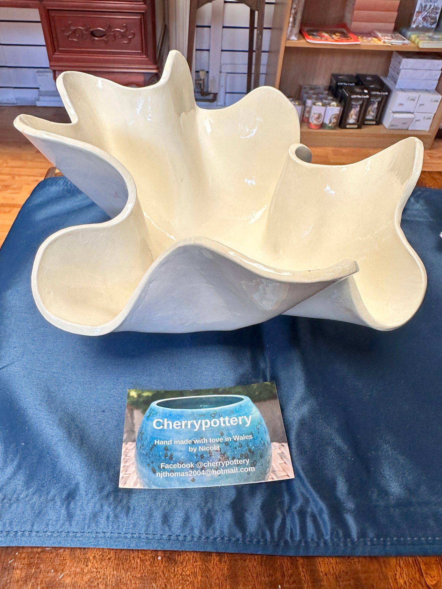 Handcrafted clay bowl