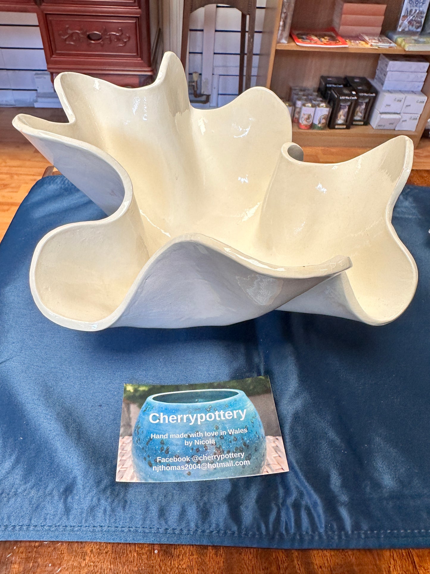 Handcrafted clay bowl