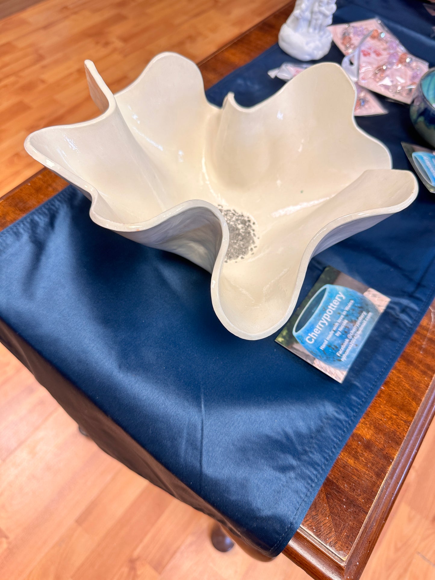 Handcrafted clay bowl