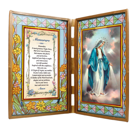 Memorare glass plaque