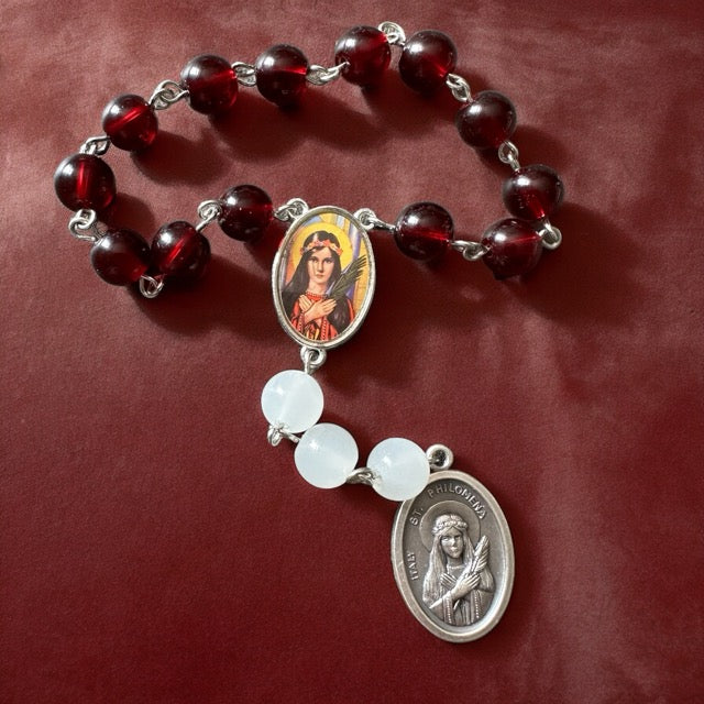 Saint Philomena chaplet relic st Philomena traditional Catholic