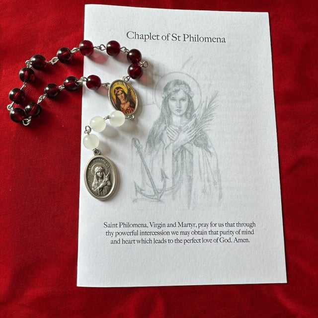Saint Philomena chaplet relic st Philomena traditional Catholic