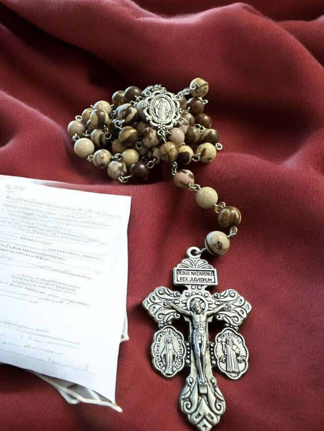 Handmade Rosary Australia Stone Rosary Catholic gift