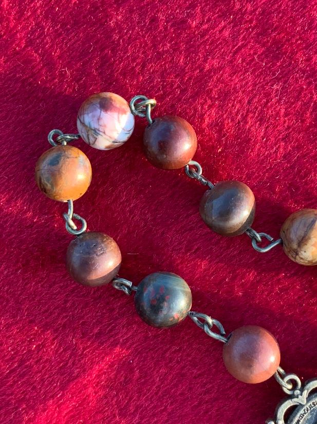 Handmade Jasper Single Decade Rosary