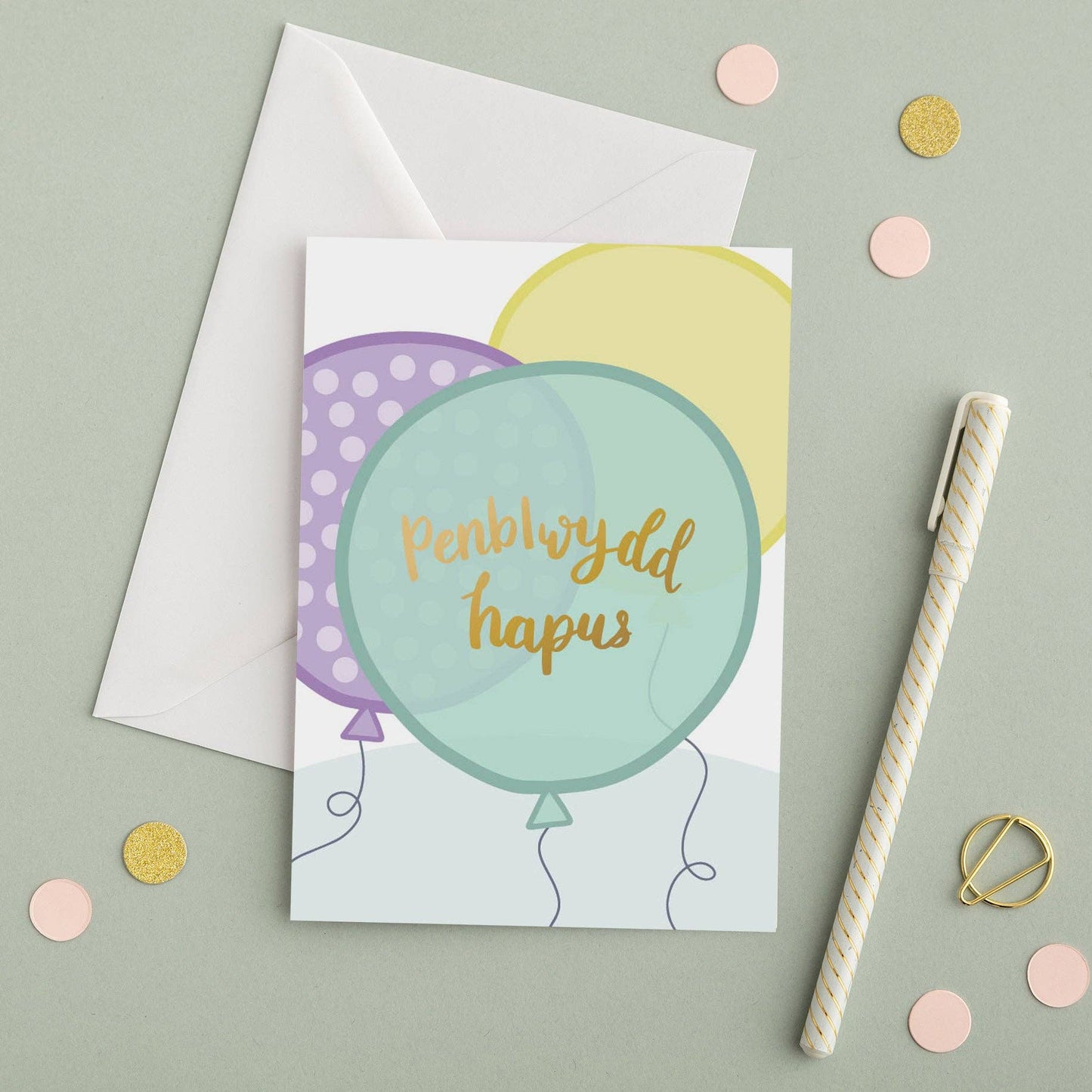 Welsh birthday gift card