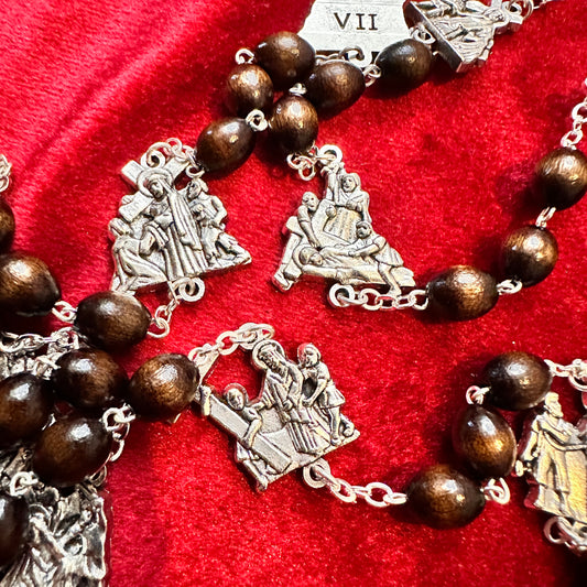 Stations of the Cross Rosary (touched to relic of the True Cross)