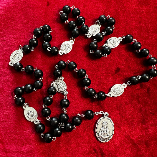 Chaplet of the Seven Sorrows of Our Lady (touched to Relics of the True Cross and Crown of Thorns)