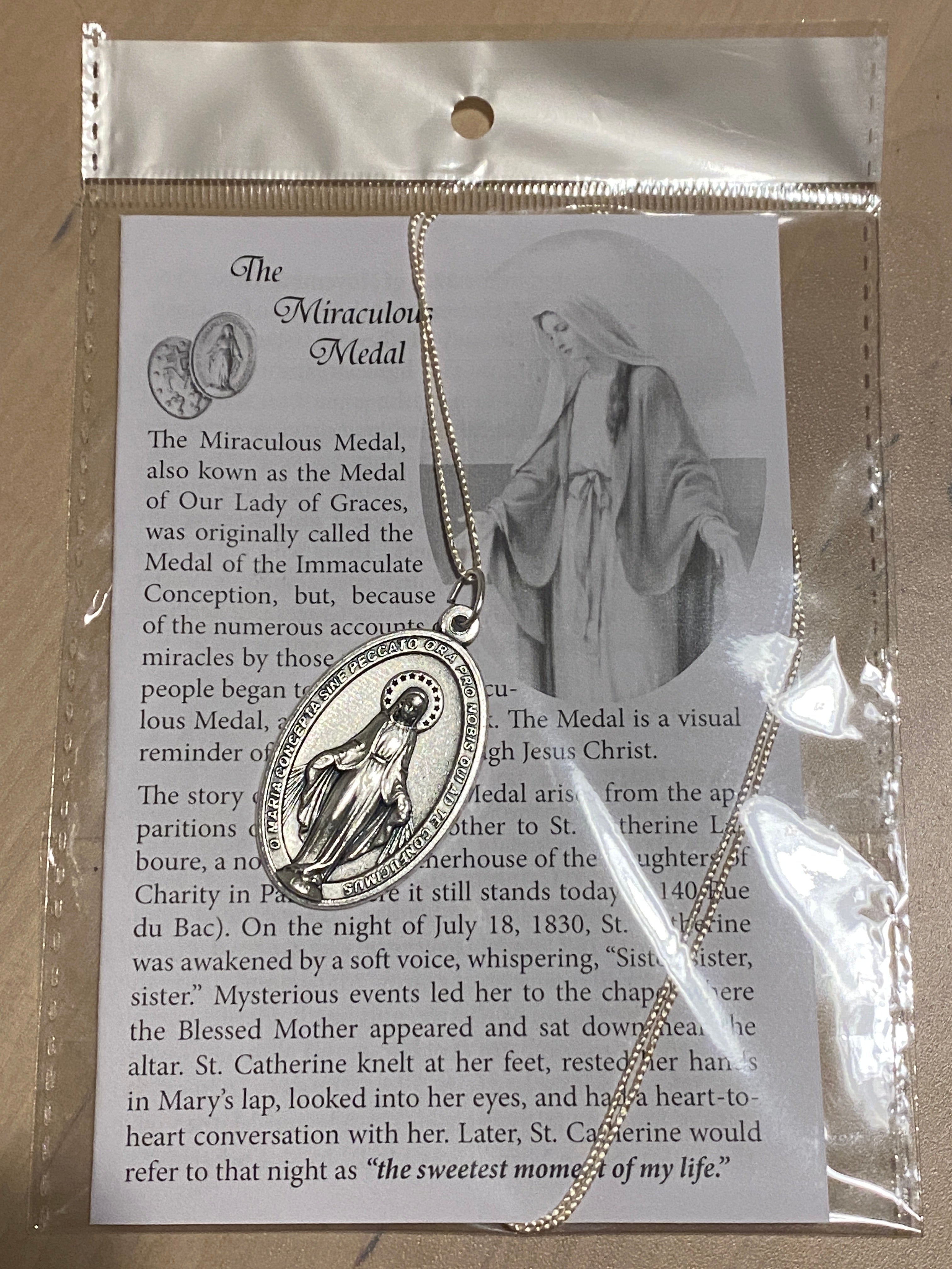 Miraculous Medal With Leaflet Saint Michael s House miraculous-medal-with-leaflet-saint-michael-s-house